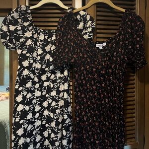 Black Floral Dresses